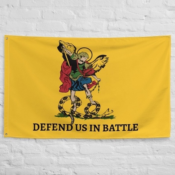 Archangel Michael Defend Us In Battle Flag 3 x 5 - Picture 1 of 6